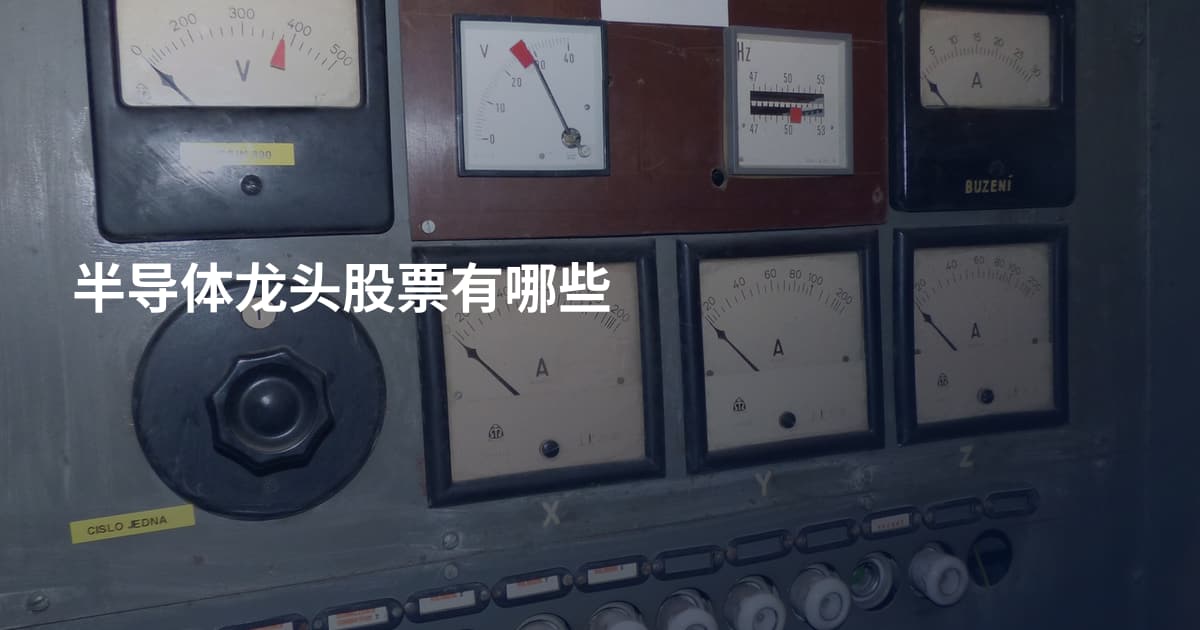 半导体龙头股票有哪些