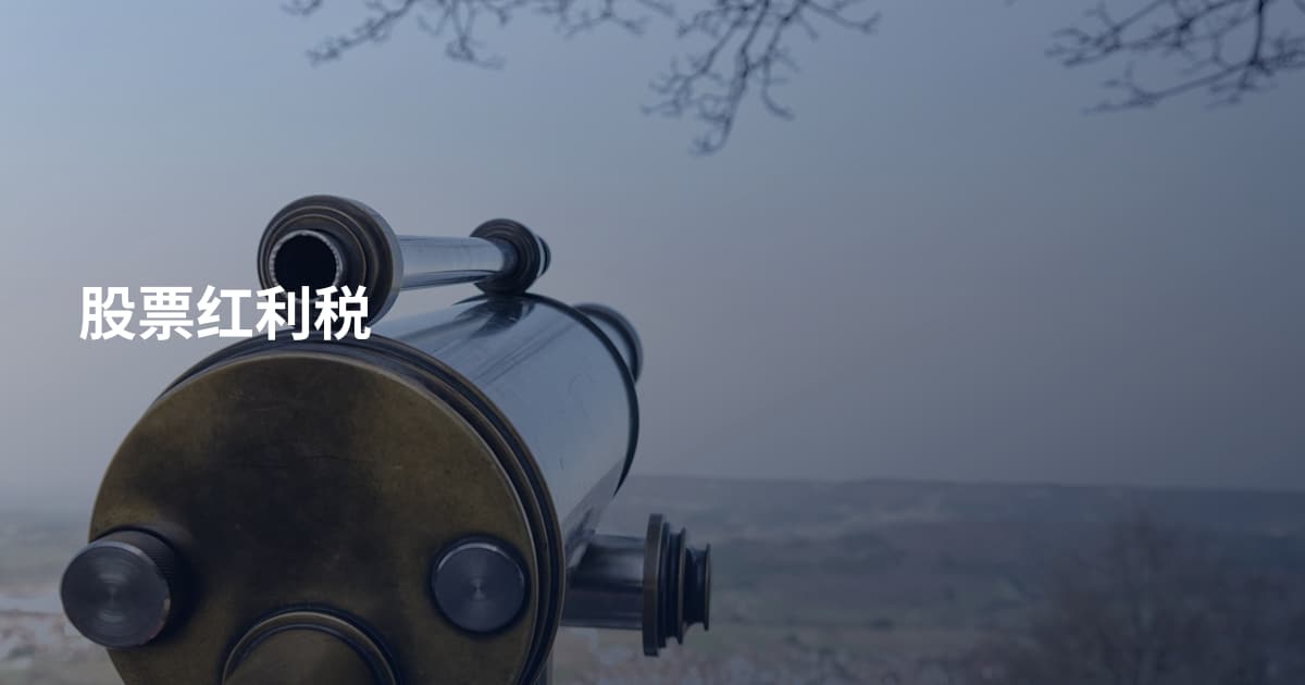 股票红利税