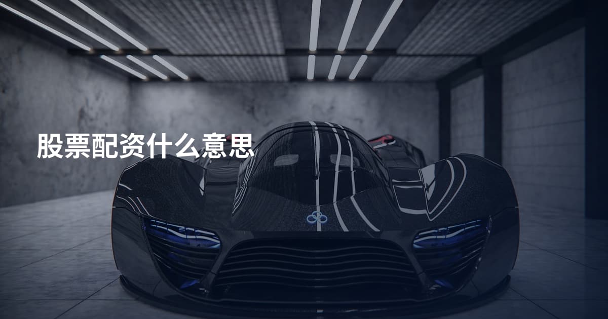 股票配资什么意思