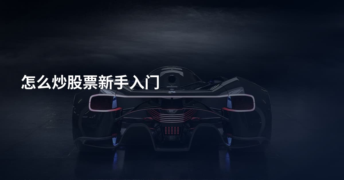 怎么炒股票新手入门