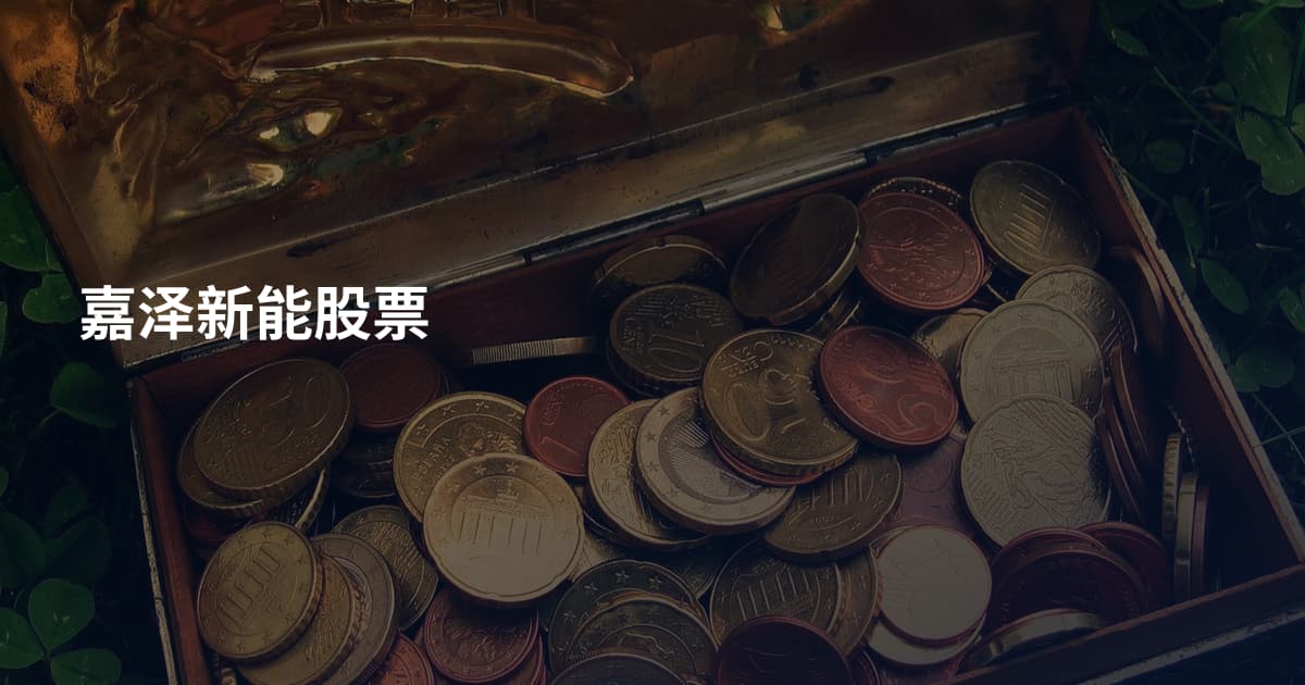 嘉泽新能股票