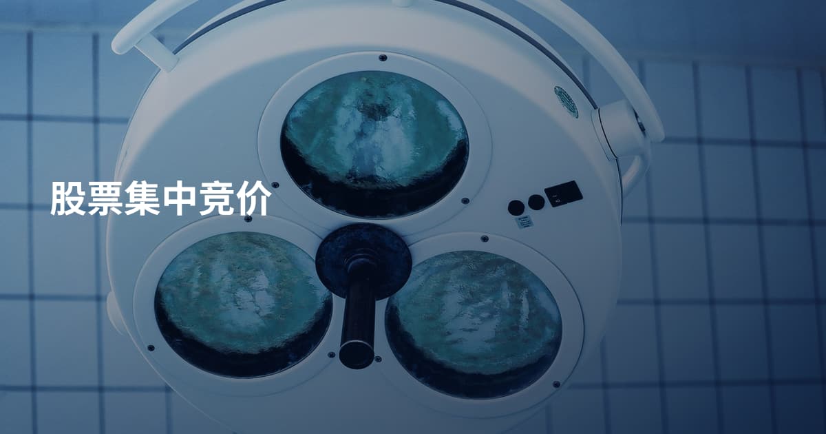 股票集中竞价