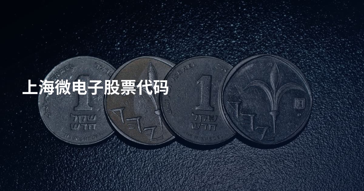上海微电子股票代码