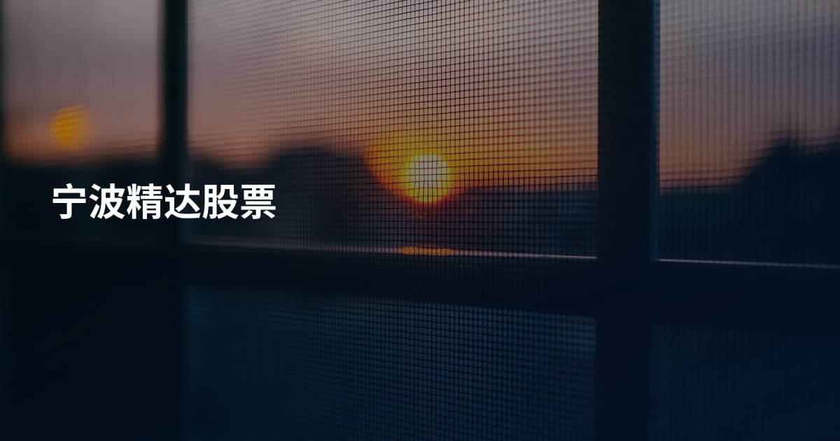 宁波精达股票