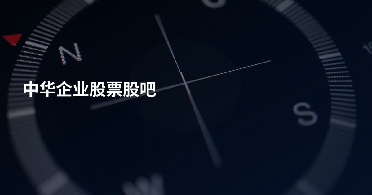 中华企业股票股吧