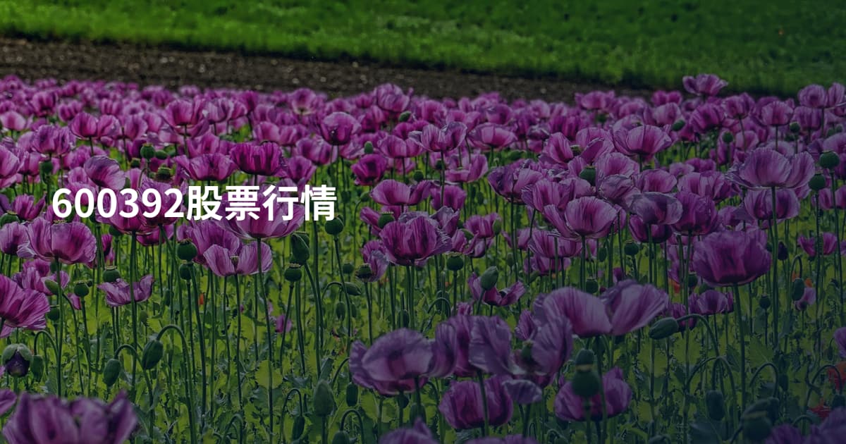 600392股票行情