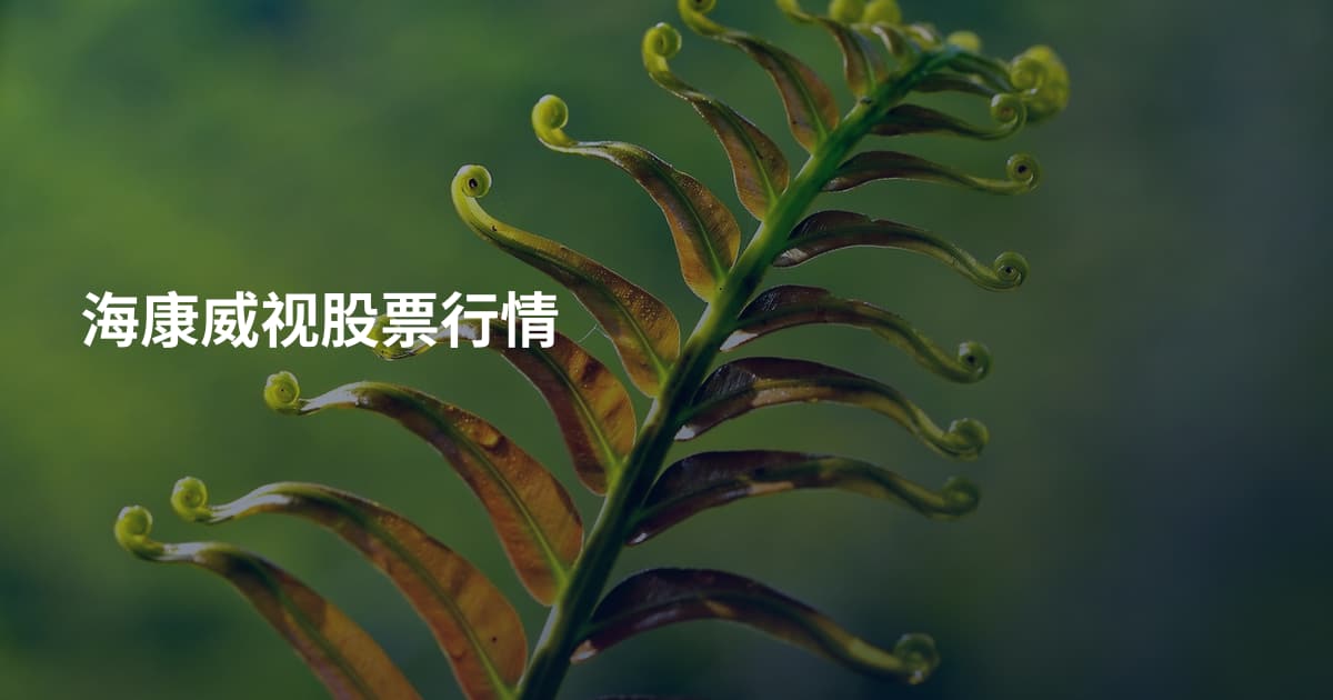 海康威视股票行情