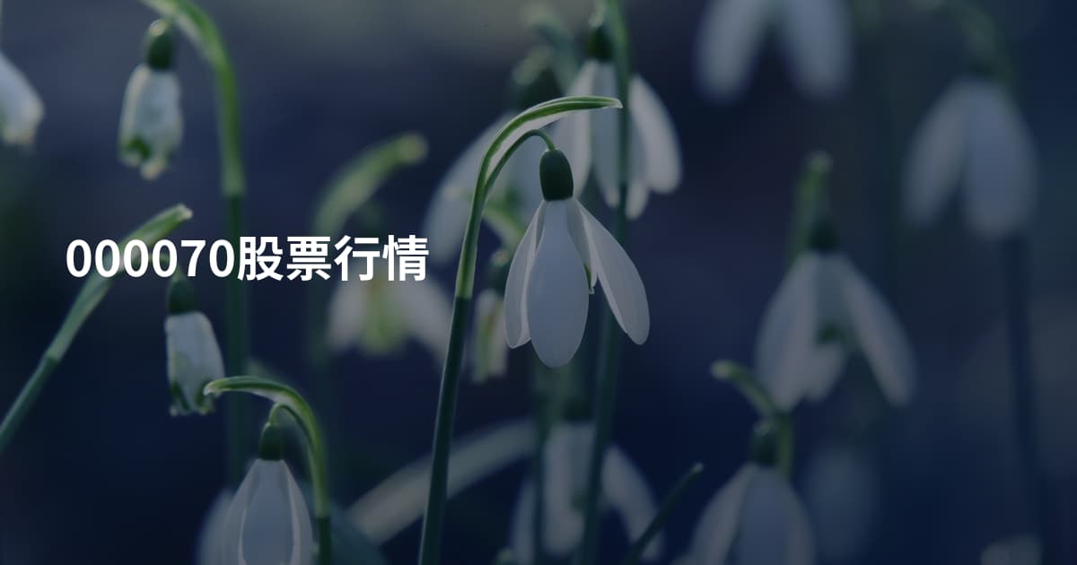 000070股票行情
