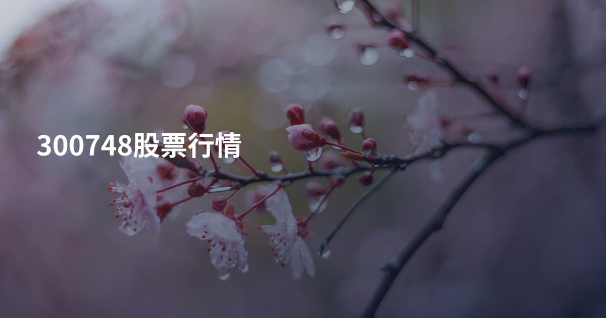 300748股票行情