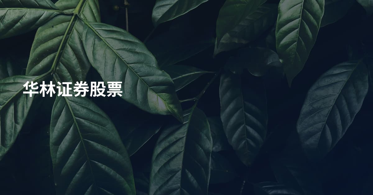华林证券股票