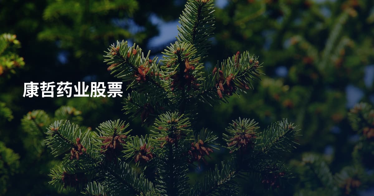 康哲药业股票