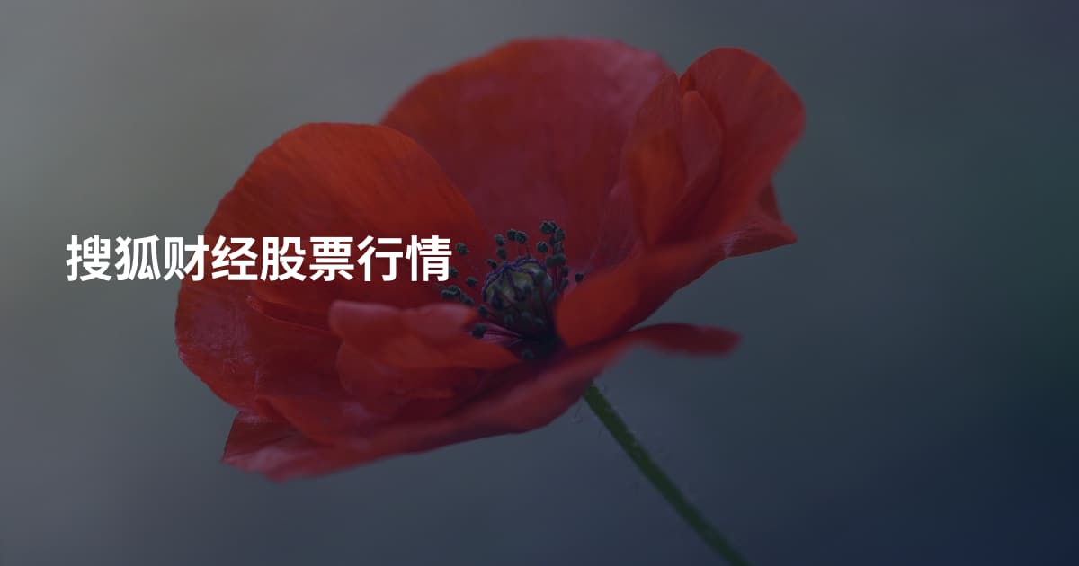搜狐财经股票行情