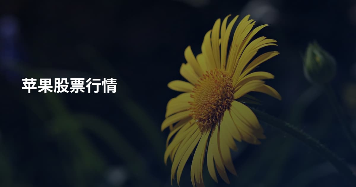 苹果股票行情