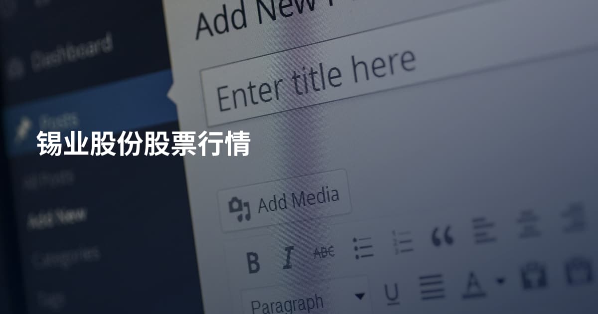 锡业股份股票行情