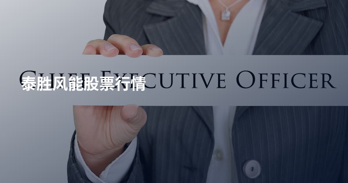 泰胜风能股票行情
