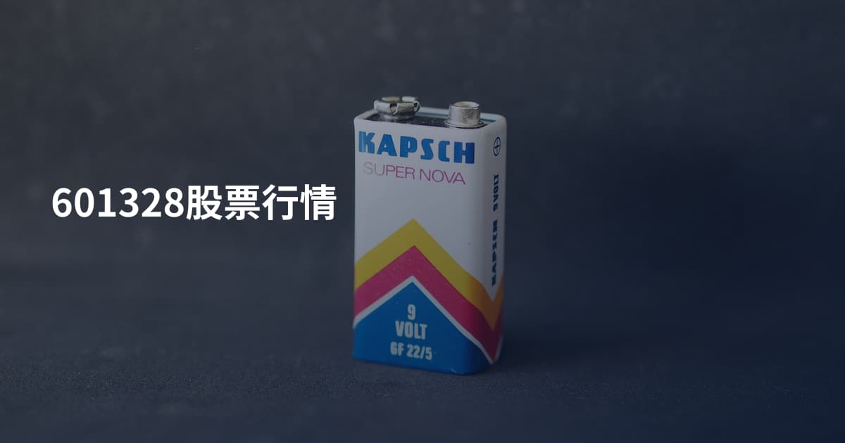 601328股票行情