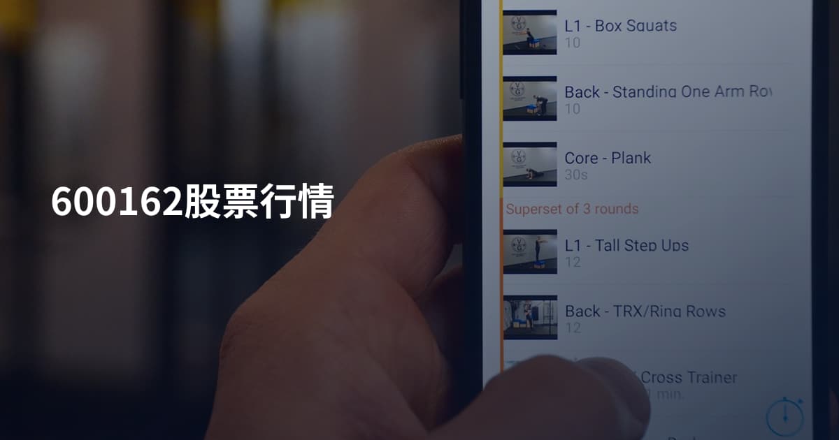 600162股票行情