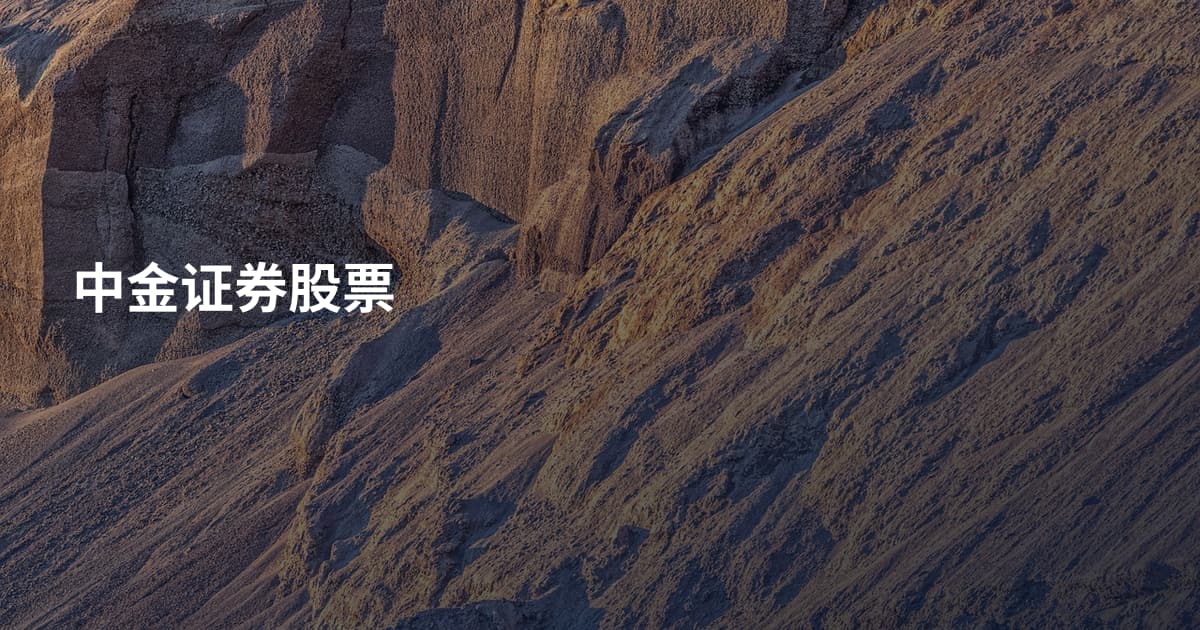 中金证券股票
