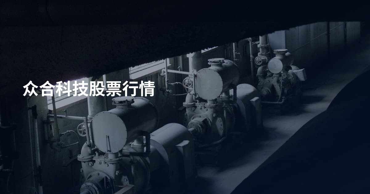 众合科技股票行情