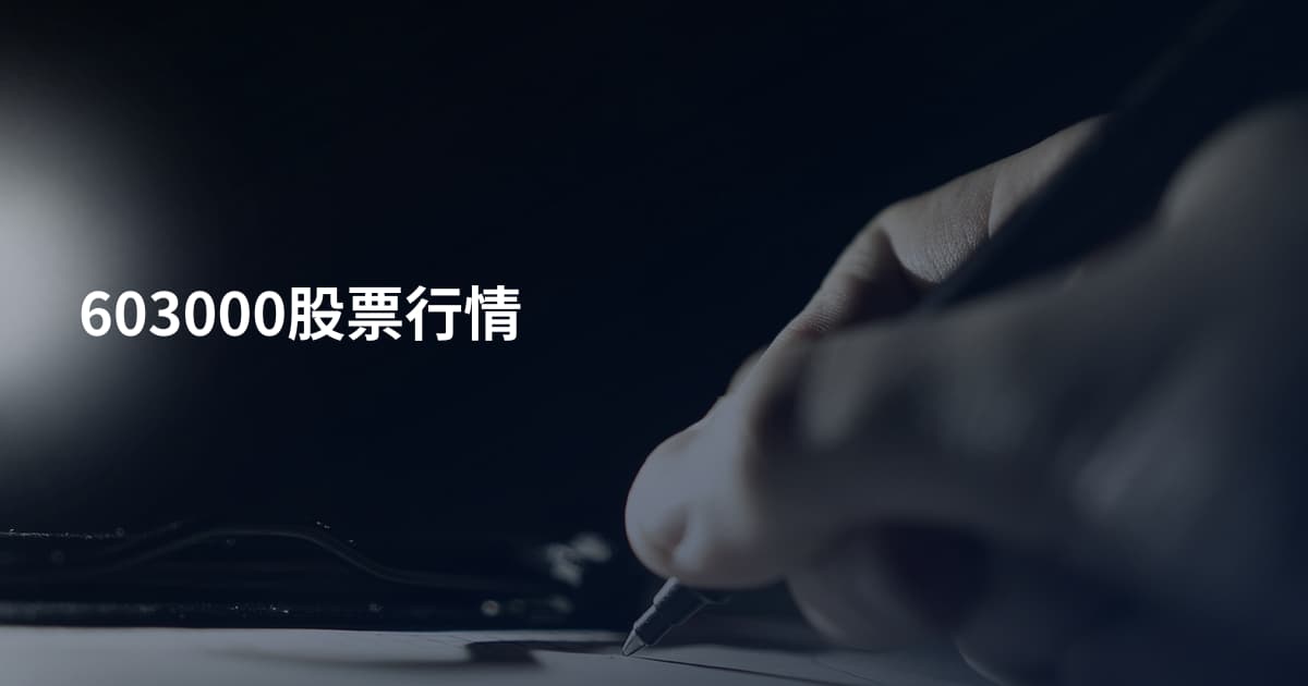 603000股票行情