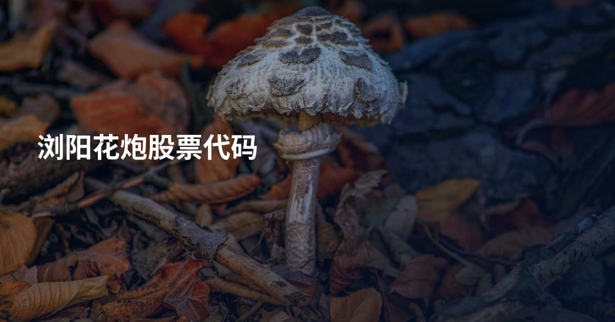 浏阳花炮股票代码
