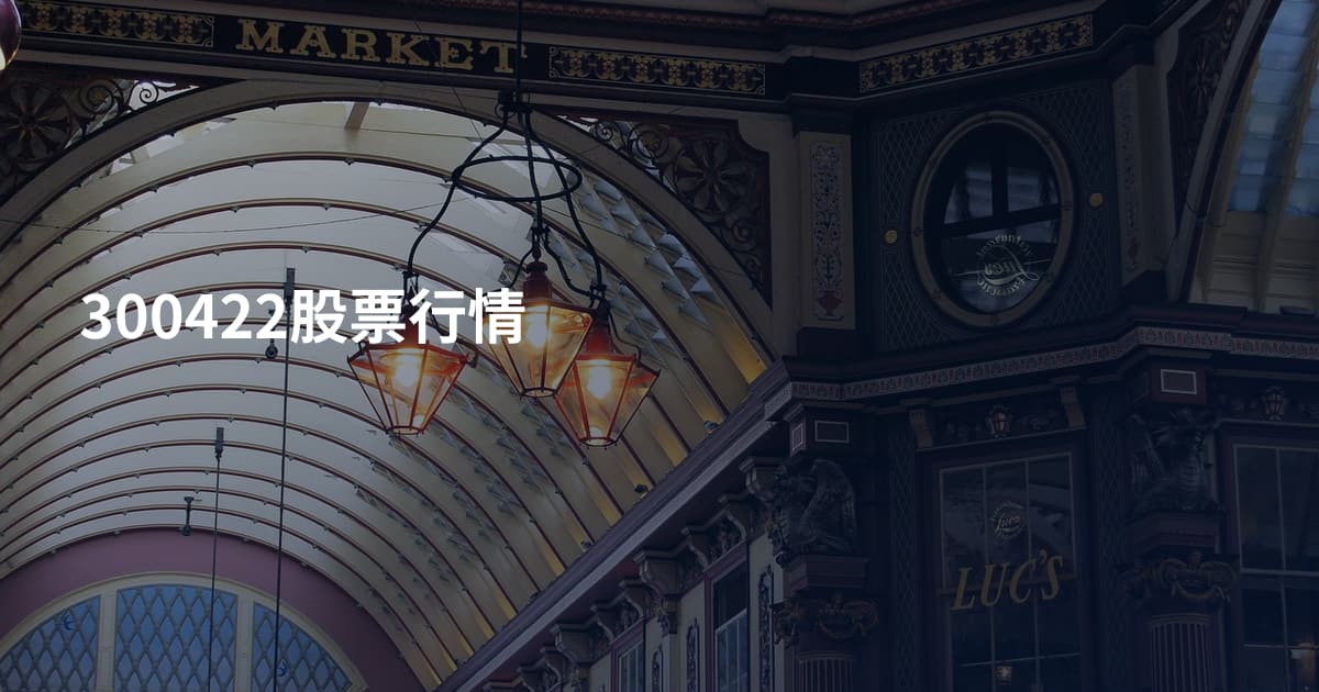 300422股票行情