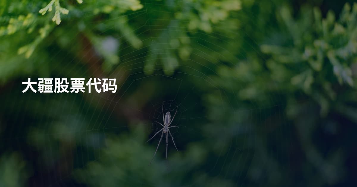 大疆股票代码