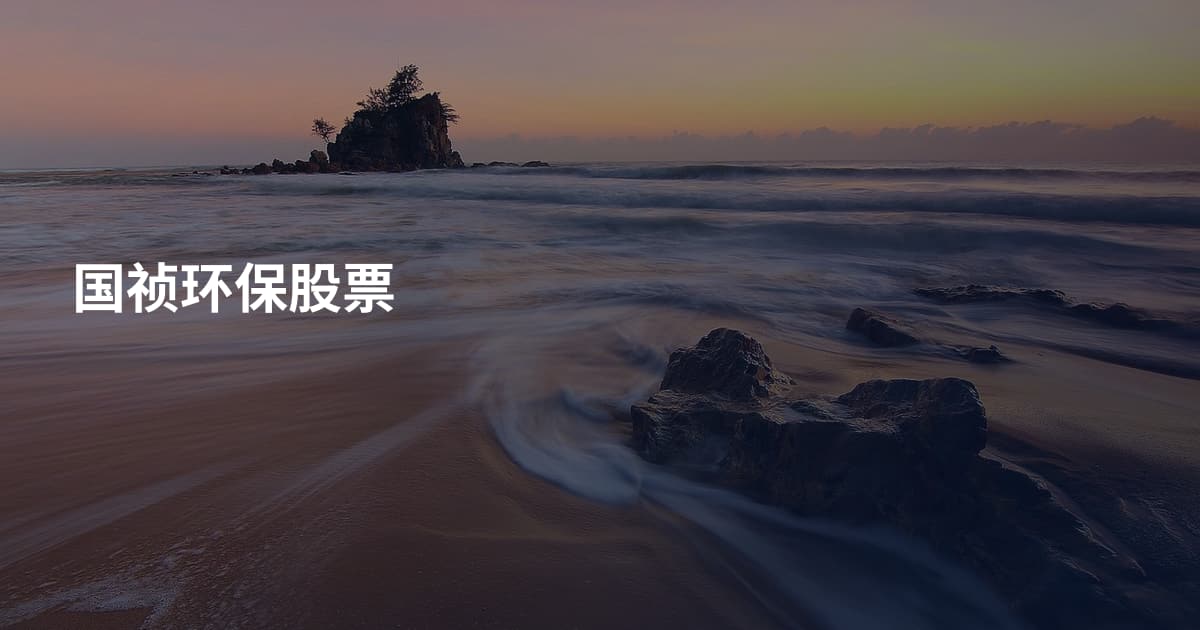国祯环保股票