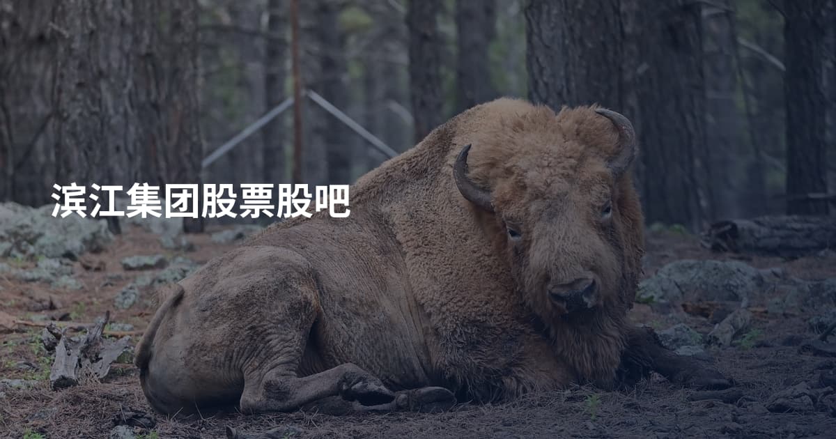 滨江集团股票股吧