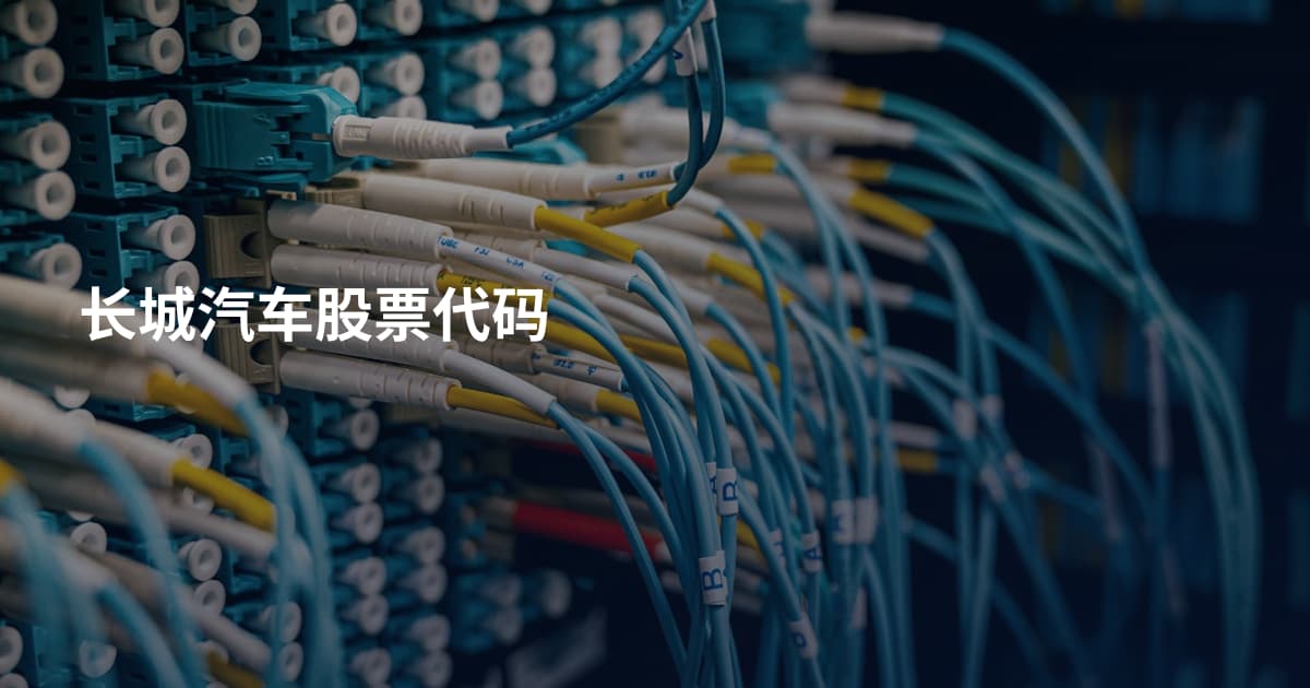 长城汽车股票代码