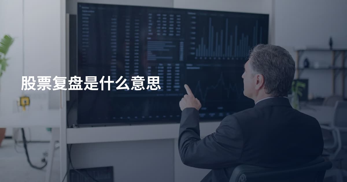 股票复盘是什么意思