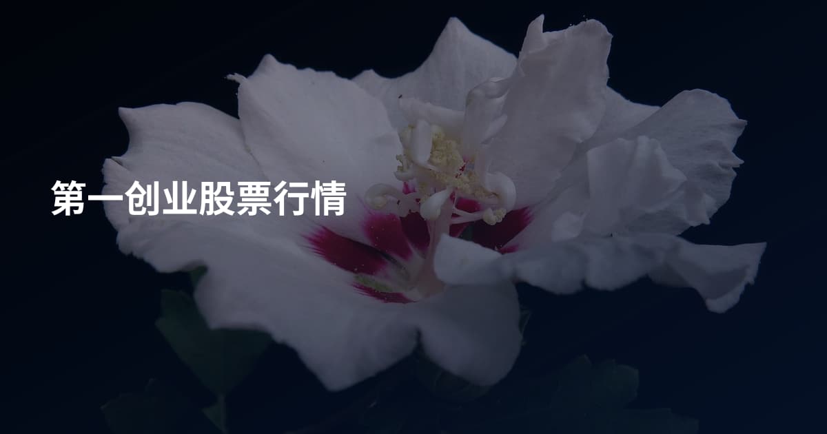 第一创业股票行情