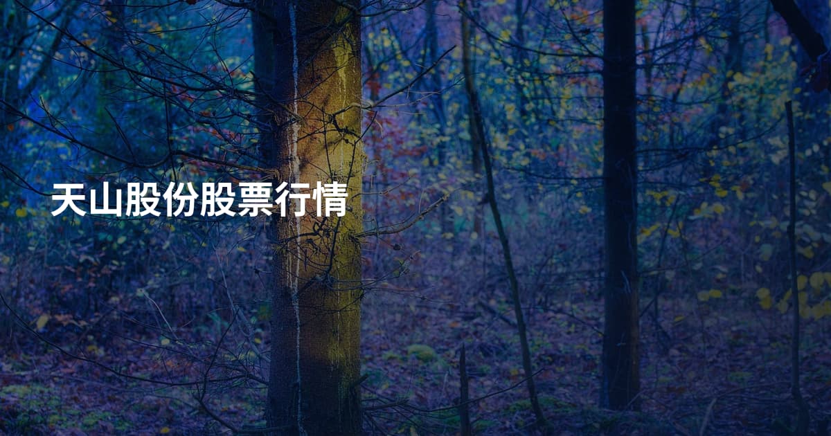 天山股份股票行情