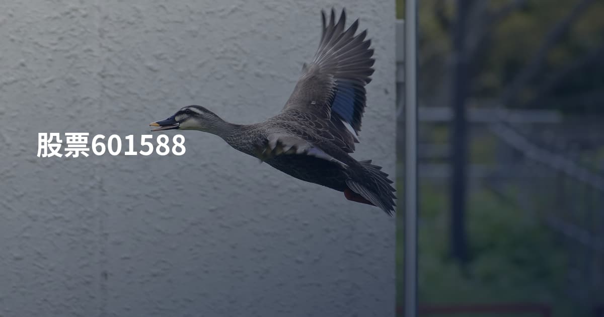 股票601588