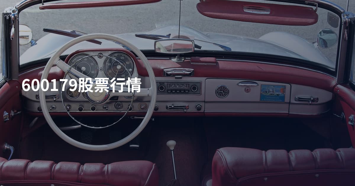 600179股票行情