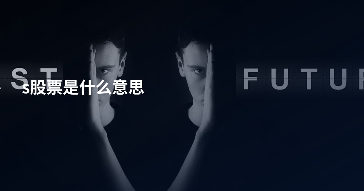 s股票是什么意思