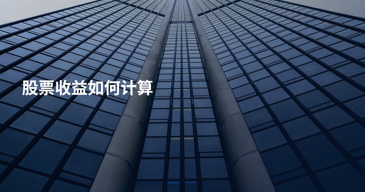 股票收益如何计算