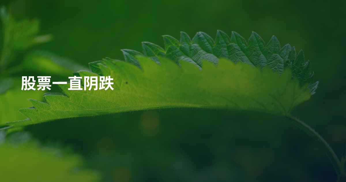 股票一直阴跌