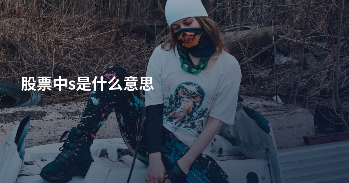 股票中s是什么意思