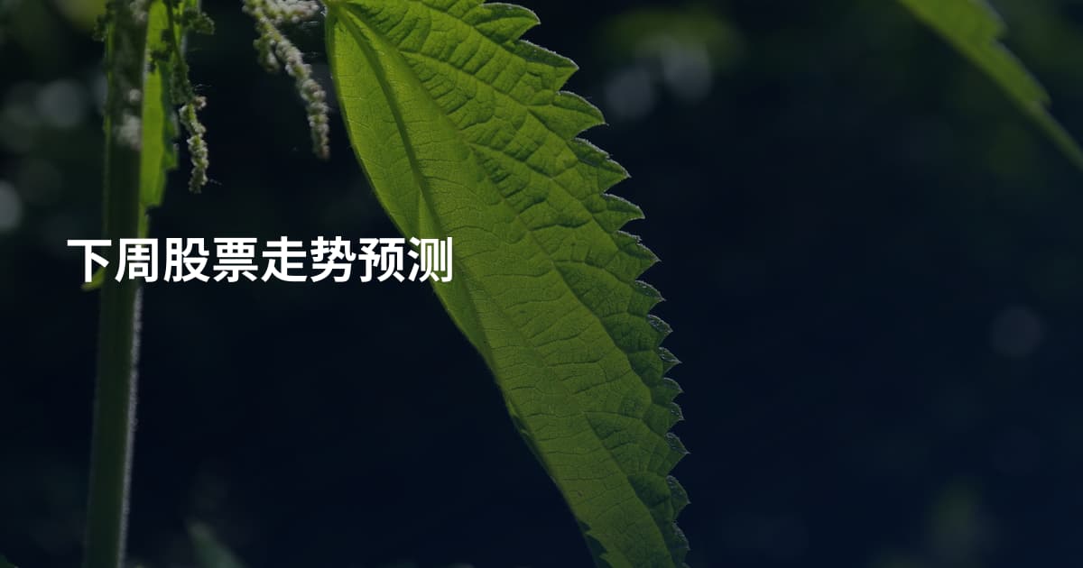 下周股票走势预测