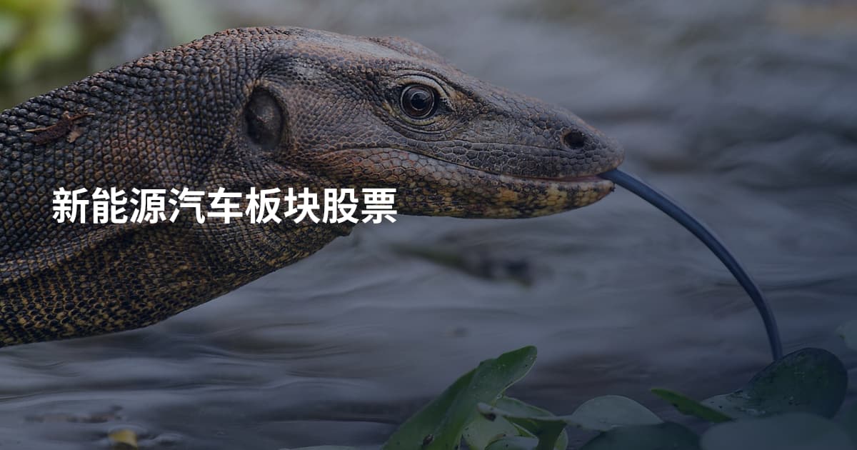 新能源汽车板块股票