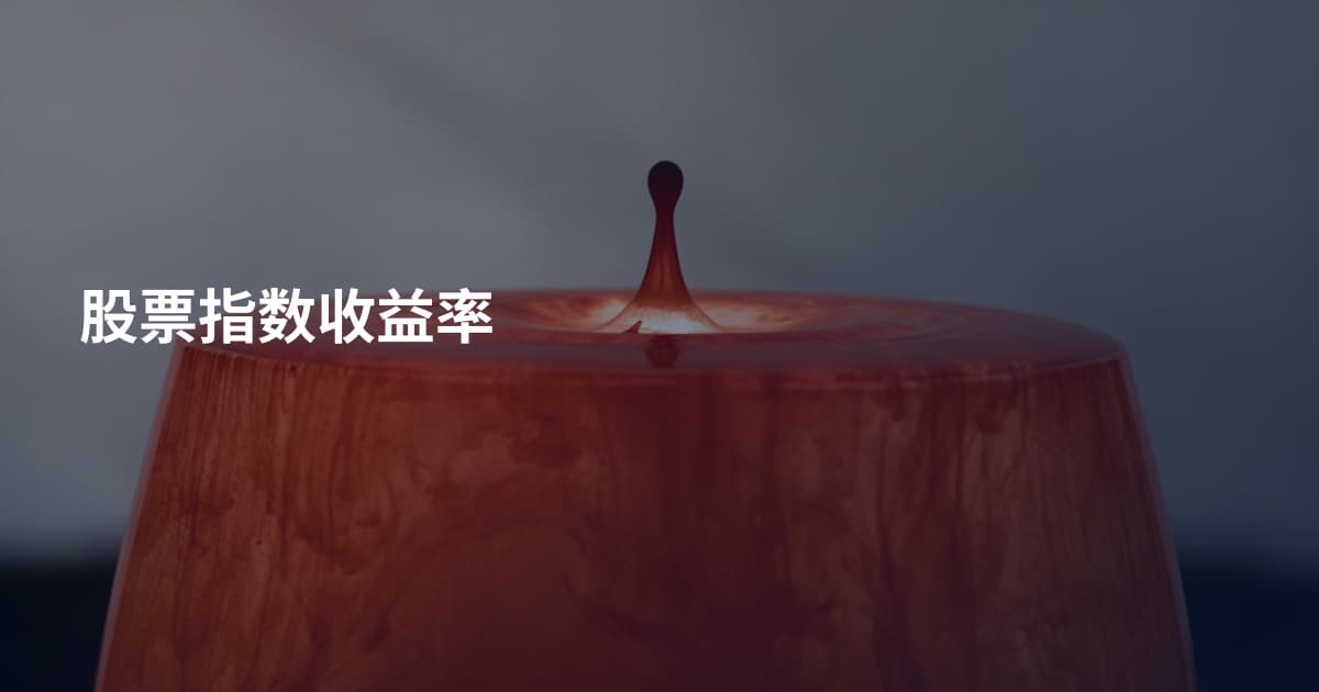 股票指数收益率
