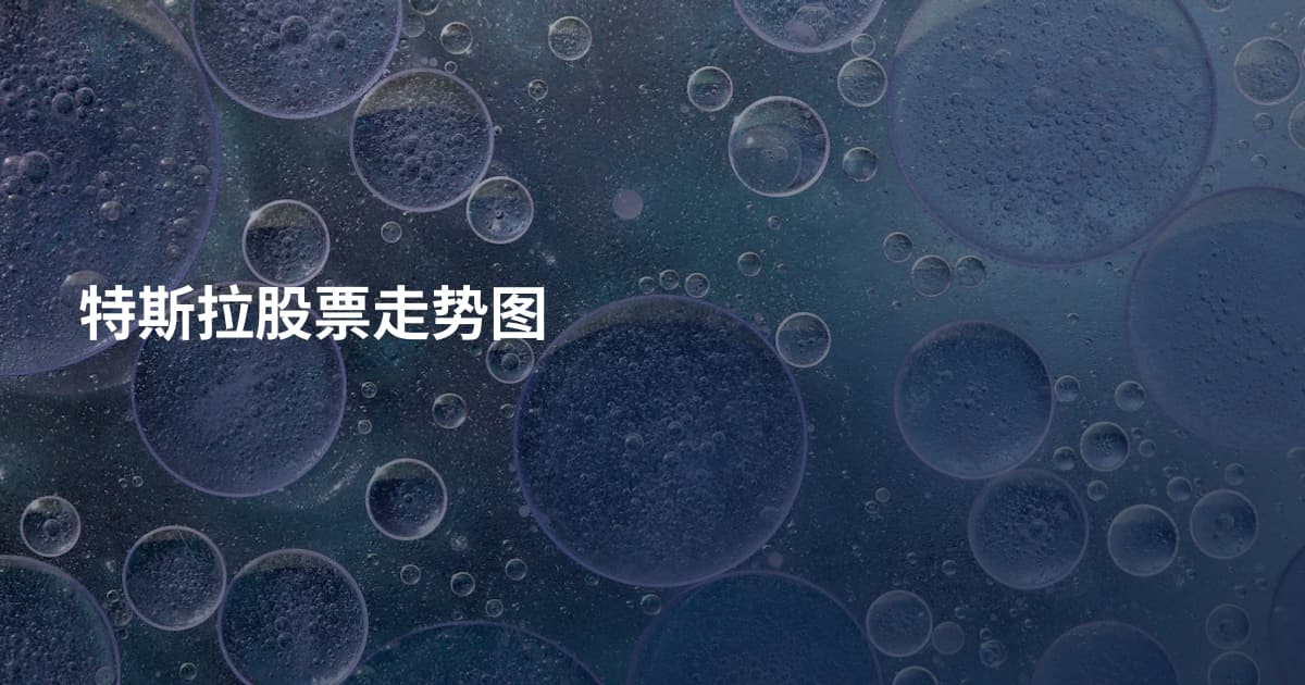 特斯拉股票走势图