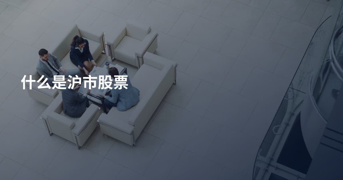 什么是沪市股票