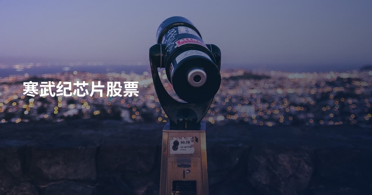 寒武纪芯片股票