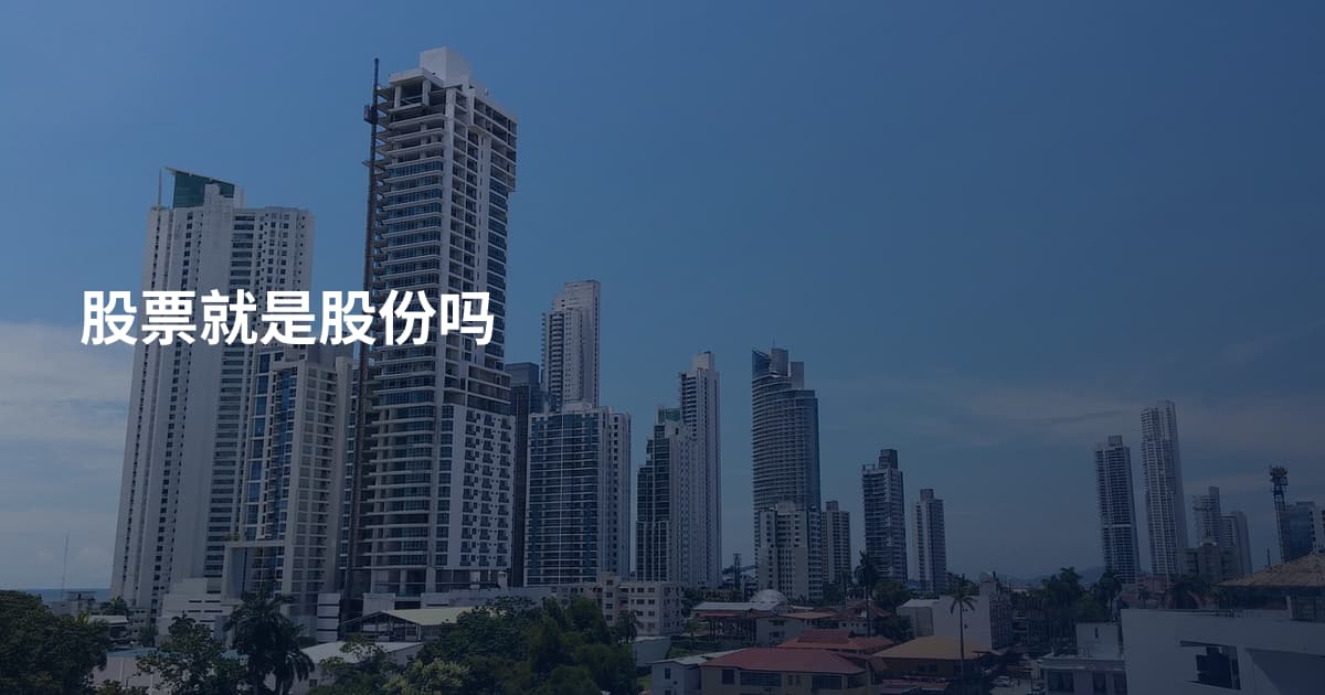 股票就是股份吗