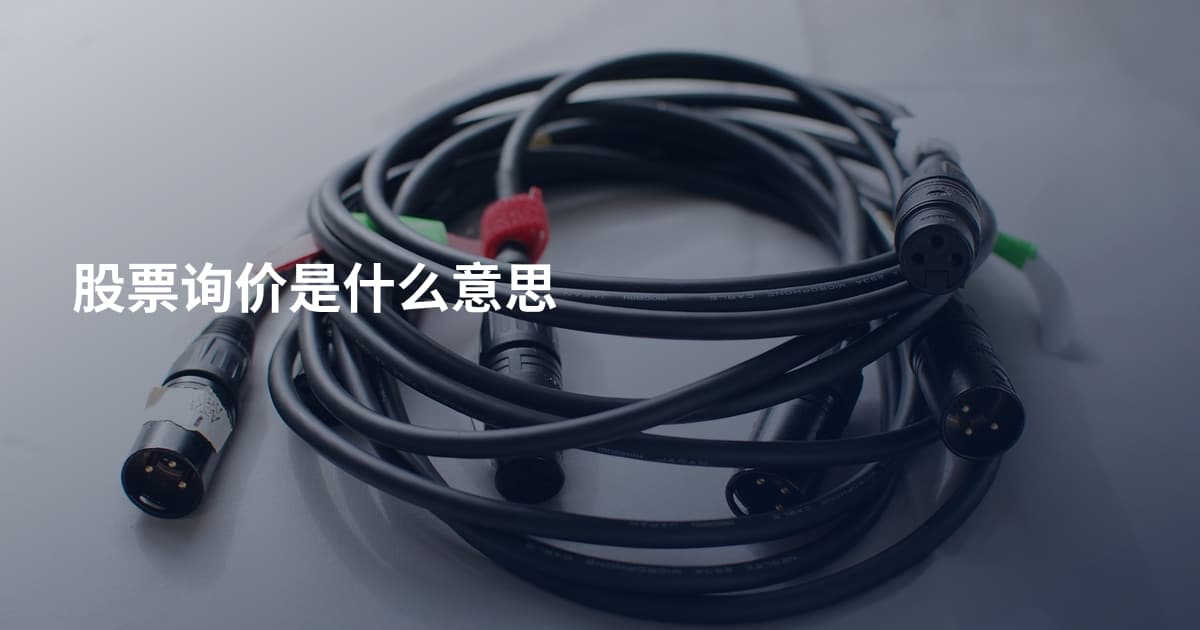 股票询价是什么意思