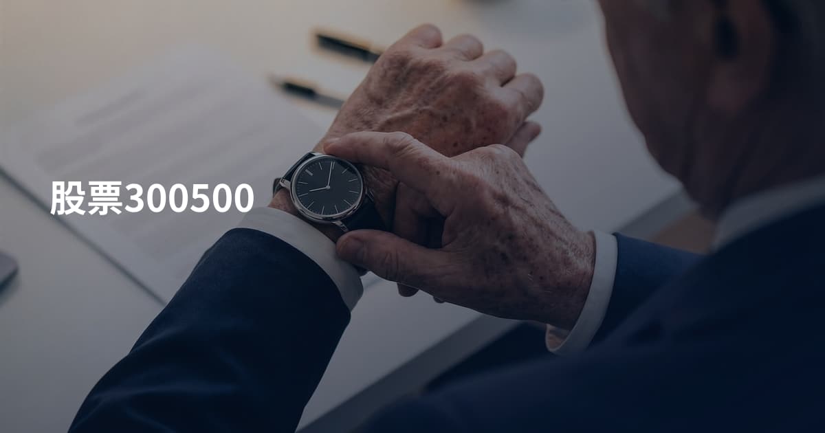 股票300500