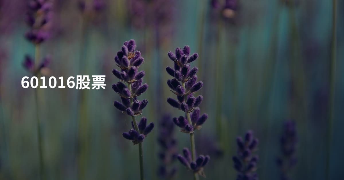 601016股票