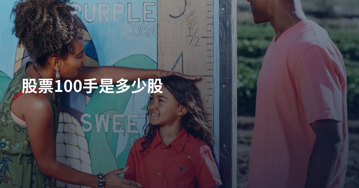 股票100手是多少股